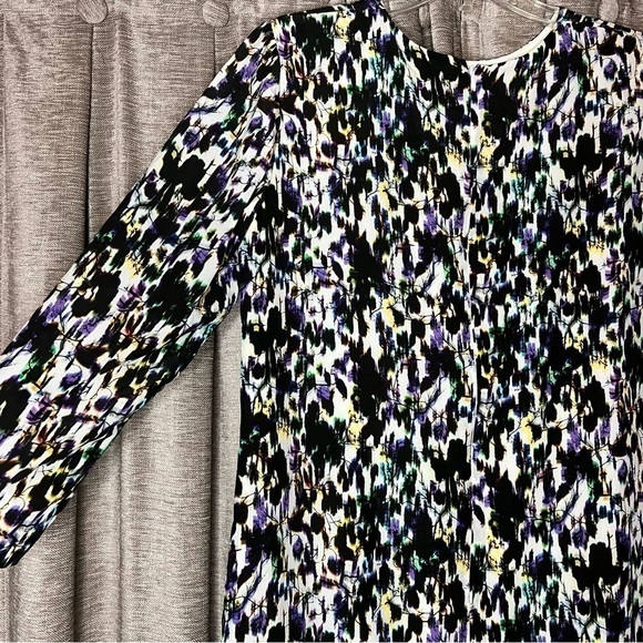 ERDEM Emma Wiggle Abstract Print Silk Mini Shift Dresss - Picture 8 of 16